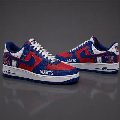 [SPECIAL OFFER] NEW CUSTOMIZED NFL32 NYG NEW YORK GIANTS x SPIDER AF1 SHOES