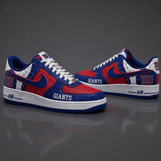 [SPECIAL OFFER] NEW CUSTOMIZED NFL32 NYG NEW YORK GIANTS x SPIDER AF1 SHOES