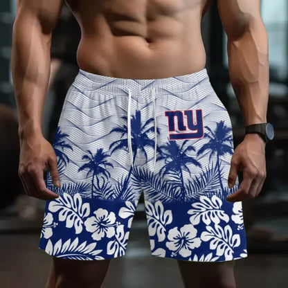 [SPECIAL OFFER] NEW CUSTOMIZED NFL32 NYG NEW YORK GIANTS SHORT PANTS