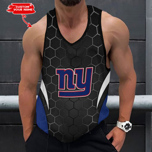 [SPECIAL OFFER] NEW CUSTOMIZED NFL32 NYG NEW YORK GIANTS UNISEX TANK TOP