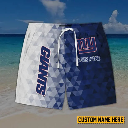 [SPECIAL OFFER] NEW CUSTOMIZED NFL32 NYG NEW YORK GIANTS SHORT PANTS