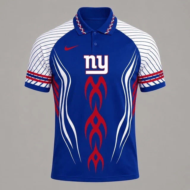 [SPECIAL OFFER] NEW CUSTOMIZED NFL32 NYG NEW YORK GIANTS POLO SHIRT