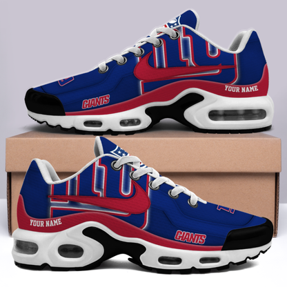 [SPECIAL OFFER] NEW CUSTOMIZED NFL32 NYG NEW YORK GIANTS AIR MAX PLUS SNEAKERS
