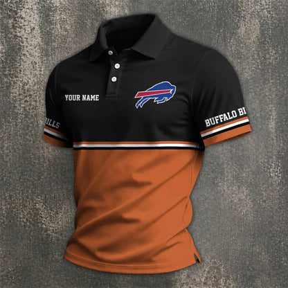 [SPECIAL OFFER] NEW CUSTOMIZED NFL03 BFB BUFFALO BILLS POLO SHIRT