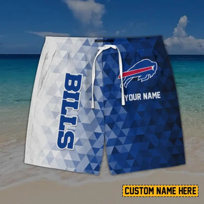 [SPECIAL OFFER] NEW CUSTOMIZED NFL03 BFB BUFFALO BILLS SHORT PANTS