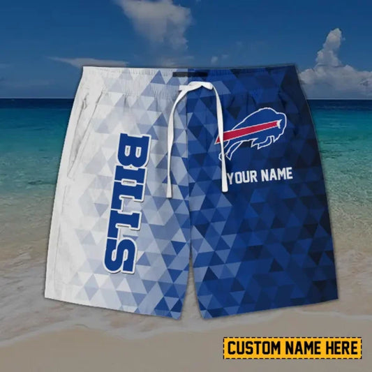 [SPECIAL OFFER] NEW CUSTOMIZED NFL03 BFB BUFFALO BILLS SHORT PANTS