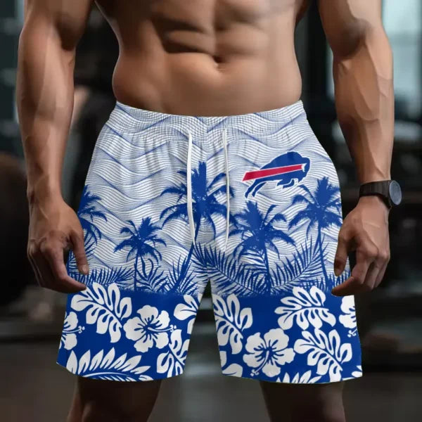 [SPECIAL OFFER] NEW CUSTOMIZED NFL03 BFB BUFFALO BILLS SHORT PANTS