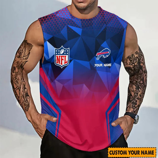 [SPECIAL OFFER] NEW CUSTOMIZED NFL03 BFB BUFFALO BILLS MEN'S GYM SHIRT