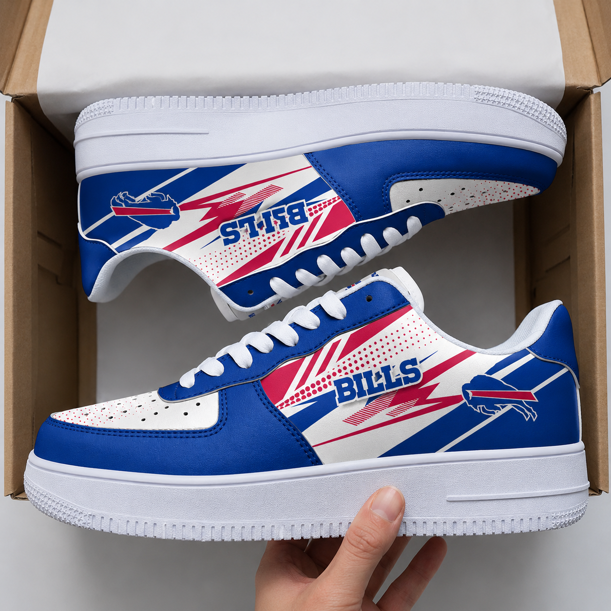 [SPECIAL OFFER] NEW CUSTOMIZED NFL03 BFB BUFFALO BILLS AF1 SNEAKERS