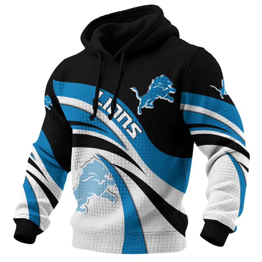 [SPECIAL OFFER] NEW CUSTOMIZED NFL04 DTL DETROIT LIONS UNISEX HOODED SWEATSHIRT