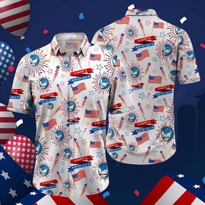[SPECIAL OFFER] NEW CUSTOMIZED NFL04 DTL DETROIT LIONS PATRIOTIC 250 USA HAWAIIAN SHIRT