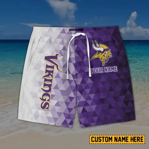 [SPECIAL OFFER] NEW CUSTOMIZED NFL05 MVK MINNESOTA VIKINGS SHORT PANTS