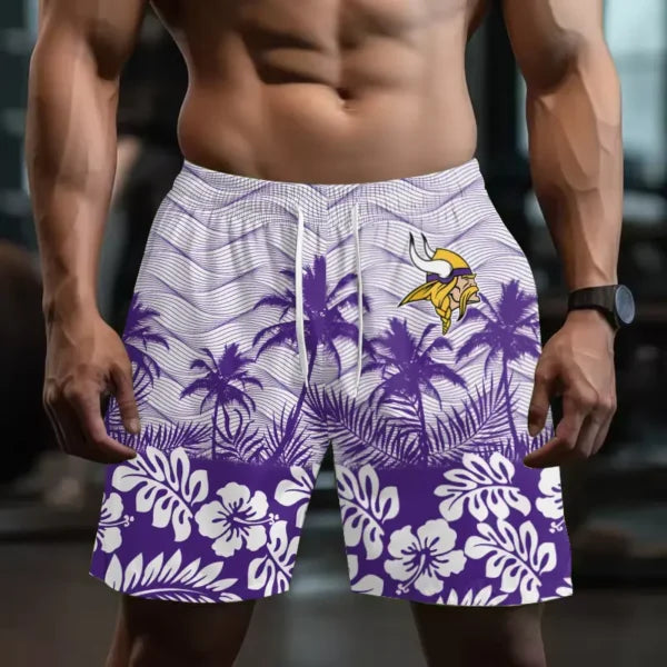 [SPECIAL OFFER] NEW CUSTOMIZED NFL05 MVK MINNESOTA VIKINGS SHORT PANTS