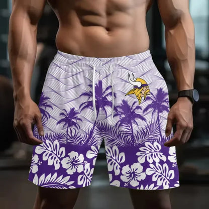 [SPECIAL OFFER] NEW CUSTOMIZED NFL05 MVK MINNESOTA VIKINGS SHORT PANTS