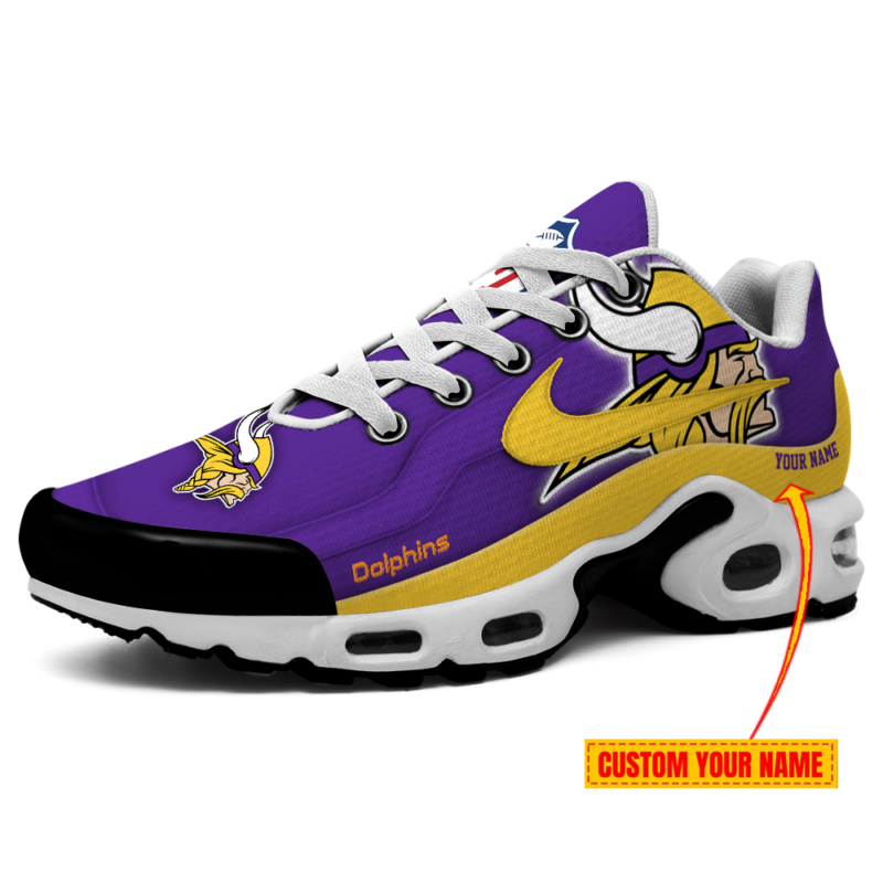 [SPECIAL OFFER] NEW CUSTOMIZED NFL05 MVK MINNESOTA VIKINGS AIR MAX PLUS SNEAKERS