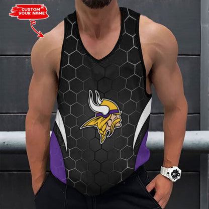 [SPECIAL OFFER] NEW CUSTOMIZED NFL05 MVK MINNESOTA VIKINGS UNISEX TANK TOP
