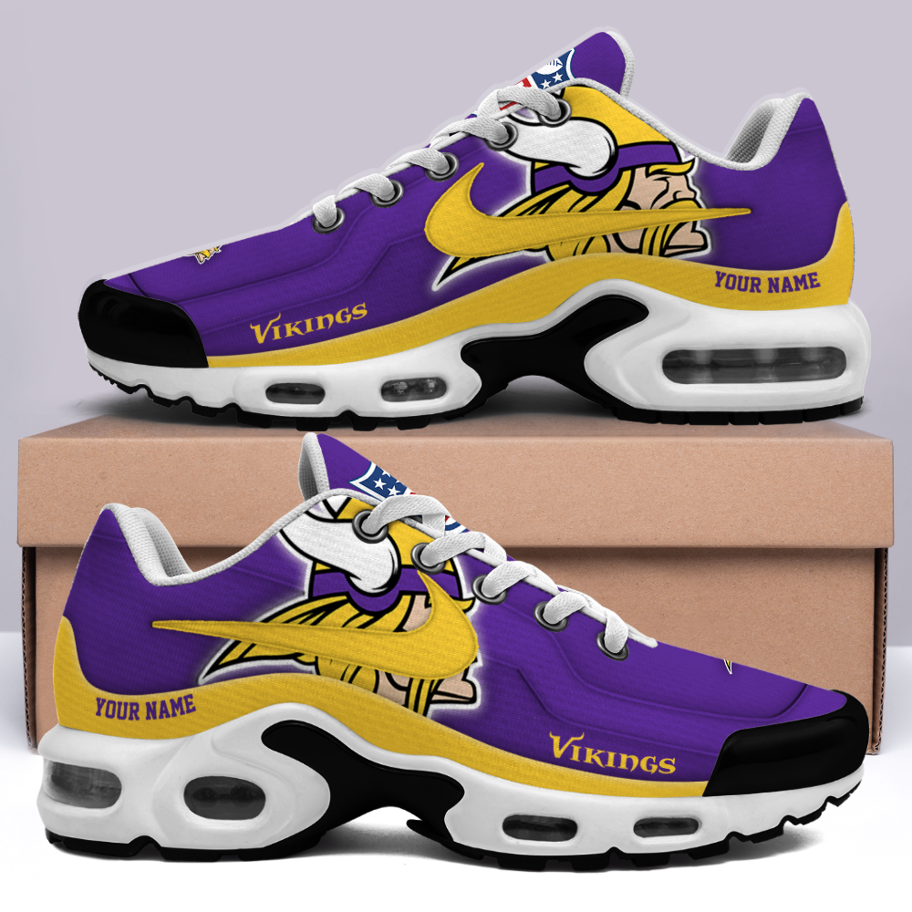 [SPECIAL OFFER] NEW CUSTOMIZED NFL05 MVK MINNESOTA VIKINGS AIR MAX PLUS SNEAKERS