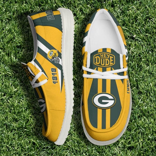 [SPECIAL OFFER] NEW CUSTOMIZED NFL08 GBP GREEN BAY PACKERS LOAFER SHOES