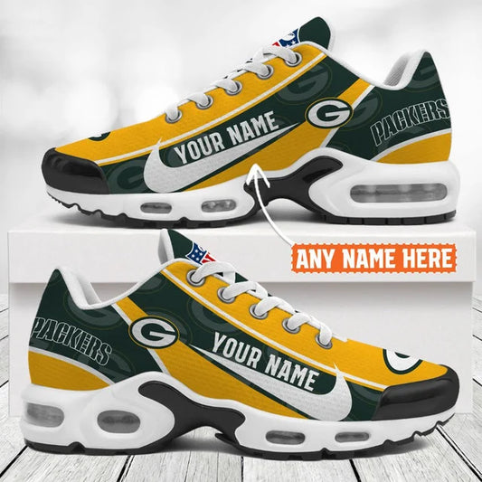 [SPECIAL OFFER] NEW CUSTOMIZED NFL08 GBP GREEN BAY PACKERS AIR MAX PLUS SNEAKERS