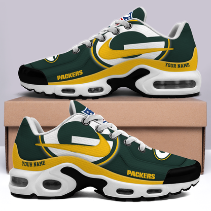 [SPECIAL OFFER] NEW CUSTOMIZED NFL08 GBP GREEN BAY PACKERS AIR MAX PLUS SNEAKERS