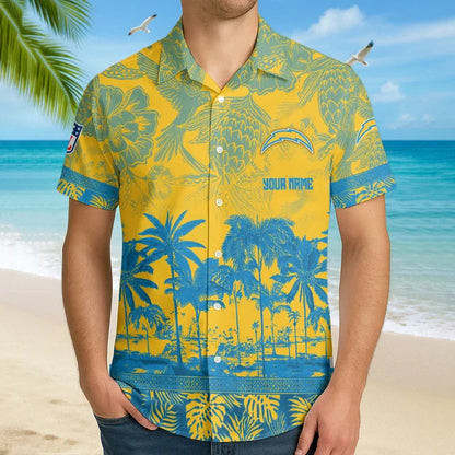 [SPECIAL OFFER] NEW CUSTOMIZED NFL09 LAC LOS ANGELES CHARGERS UNISEX HAWAIIAN SHIRT
