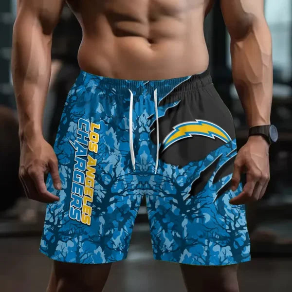 [SPECIAL OFFER] NEW CUSTOMIZED NFL09 LAC LOS ANGELES CHARGERS SHORT PANTS
