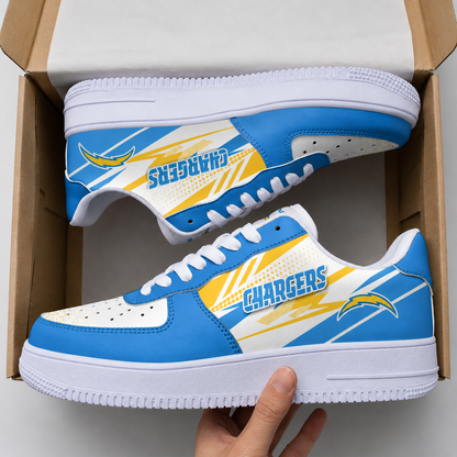 [SPECIAL OFFER] NEW CUSTOMIZED NFL09 LAC LOS ANGELES CHARGERS AF1 SNEAKERS