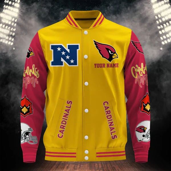 [SPECIAL OFFER] NEW CUSTOMIZED NFL20 ARC ARIZONA CARDINALS BASEBALL JACKET
