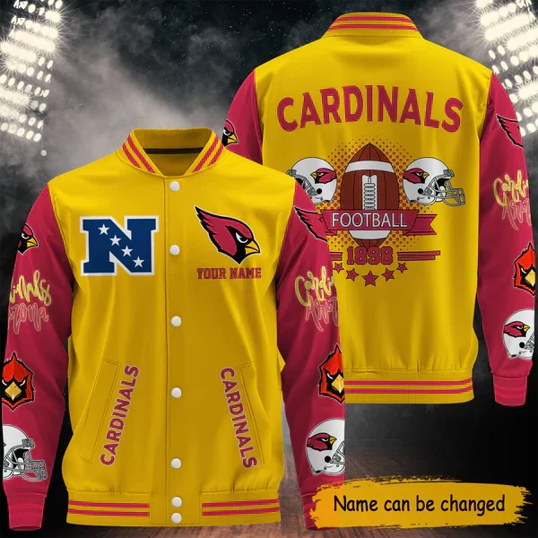 [SPECIAL OFFER] NEW CUSTOMIZED NFL20 ARC ARIZONA CARDINALS BASEBALL JACKET