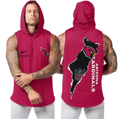 [SPECIAL OFFER] NEW CUSTOMIZED NFL20 ARC ARIZONA CARDINALS HOODED TANK TOP