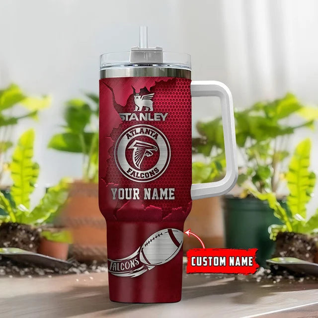[SPECIAL OFFER] NEW CUSTOMIZED NFL18 ATF ATLANTA FALCONS TUMBLER CUP