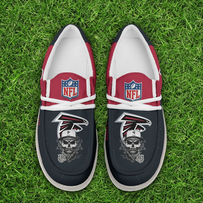 [SPECIAL OFFER] NEW CUSTOMIZED NFL18 ATF ATLANTA FALCONS LOAFER SHOES