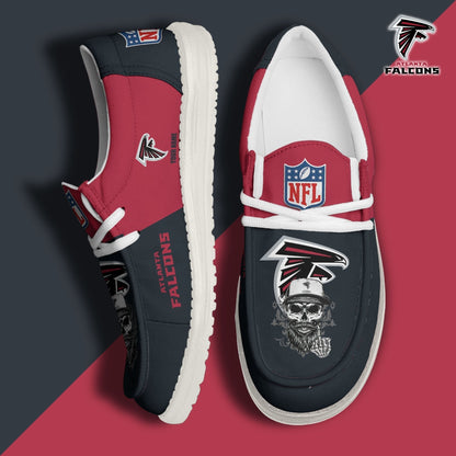 [SPECIAL OFFER] NEW CUSTOMIZED NFL18 ATF ATLANTA FALCONS LOAFER SHOES