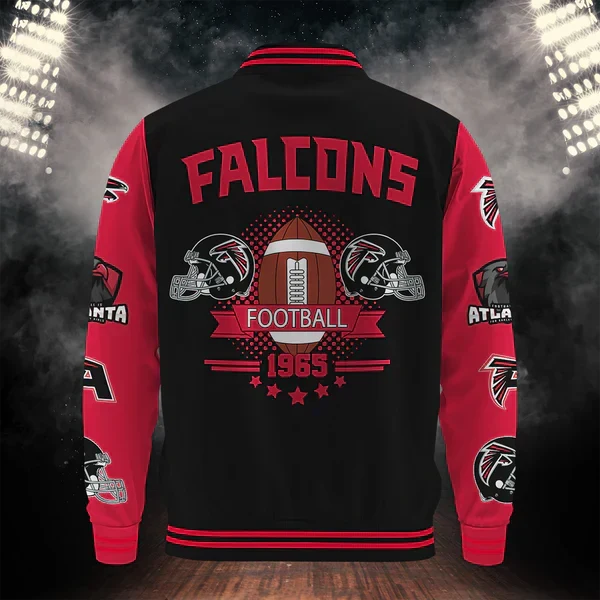 [SPECIAL OFFER] NEW CUSTOMIZED NFL18 ATF ATLANTA FALCONS BASEBALL JACKET