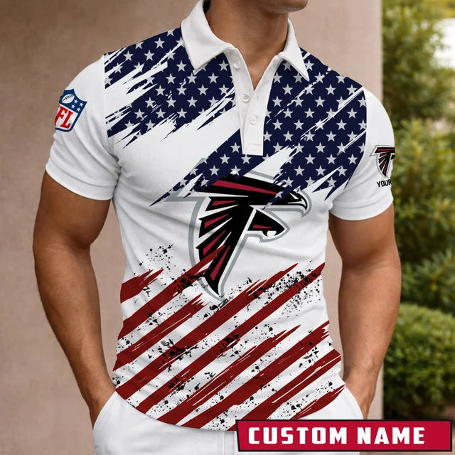 [SPECIAL OFFER] NEW CUSTOMIZED NFL18 ATF ATLANTA FALCONS POLO SHIRT