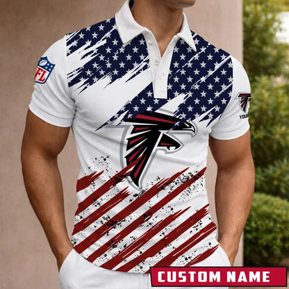 [SPECIAL OFFER] NEW CUSTOMIZED NFL18 ATF ATLANTA FALCONS POLO SHIRT
