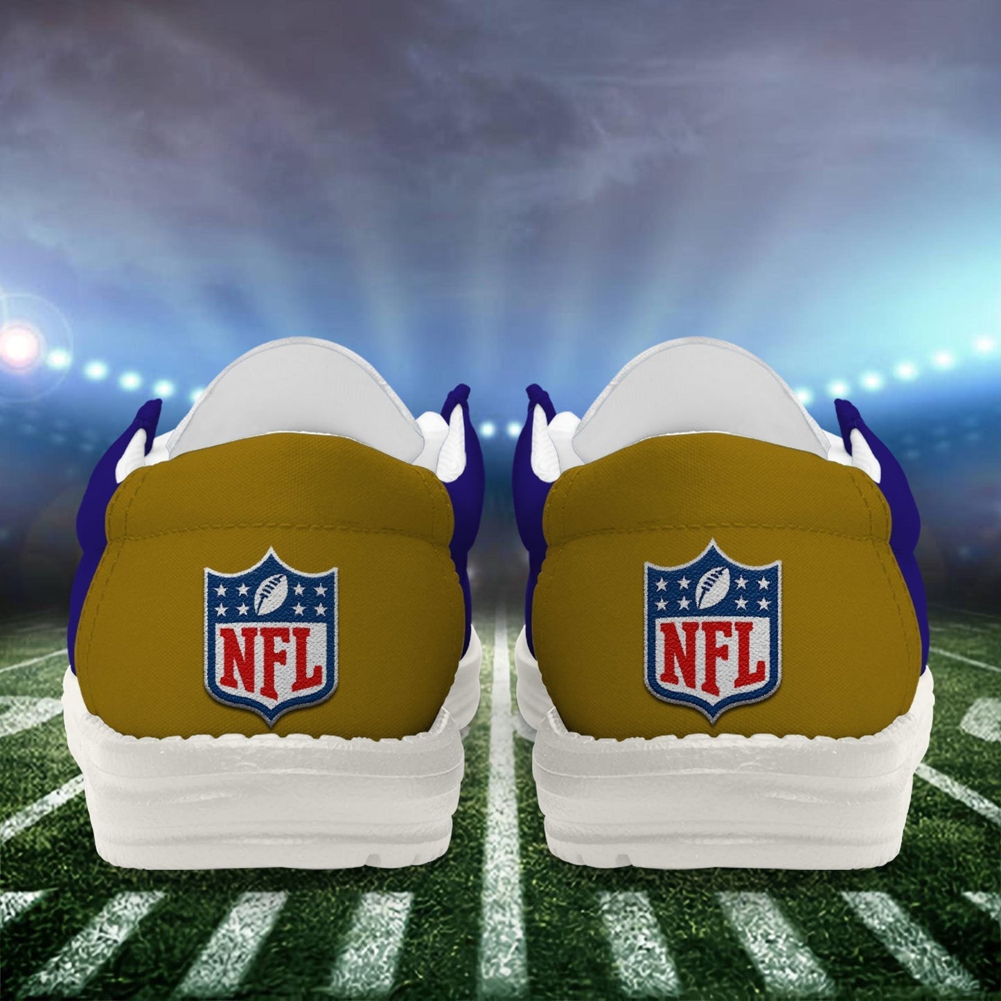 [SPECIAL OFFER] NEW CUSTOMIZED NFL28 BTR BALTIMORE RAVENS LOAFER SHOES