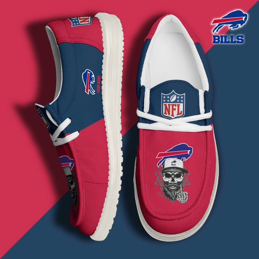 [SPECIAL OFFER] NEW CUSTOMIZED NFL03 BFB BUFFALO BILLS LOAFER SHOES