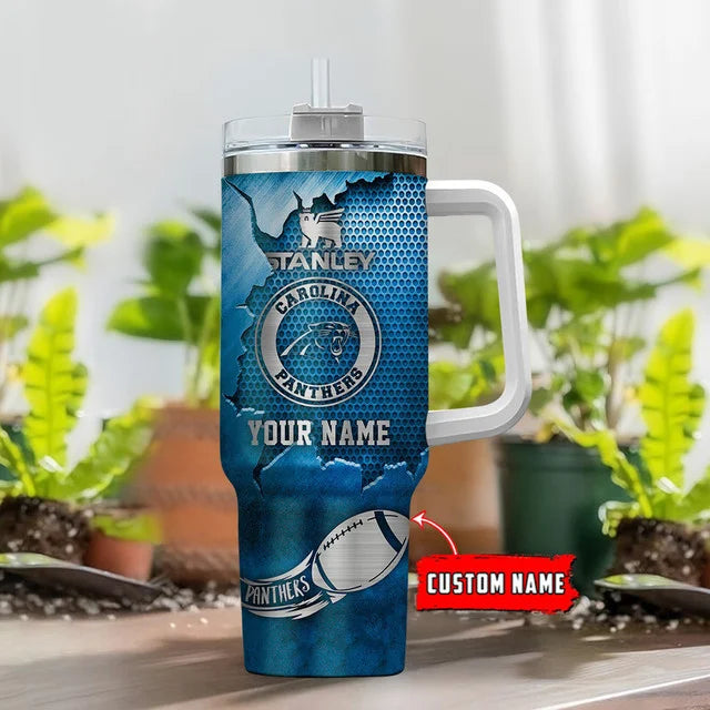 [SPECIAL OFFER] NEW CUSTOMIZED NFL23 CLP CAROLINA PANTHERS TUMBLER CUP