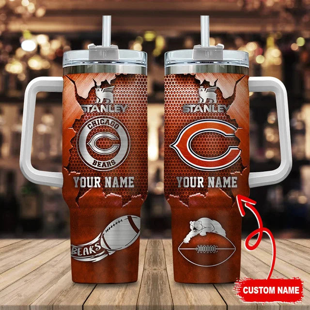 [SPECIAL OFFER] NEW CUSTOMIZED NFL26 CCB CHICAGO BEARS TUMBLER CUP