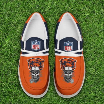 [SPECIAL OFFER] NEW CUSTOMIZED NFL26 CCB CHICAGO BEARS LOAFER SHOES