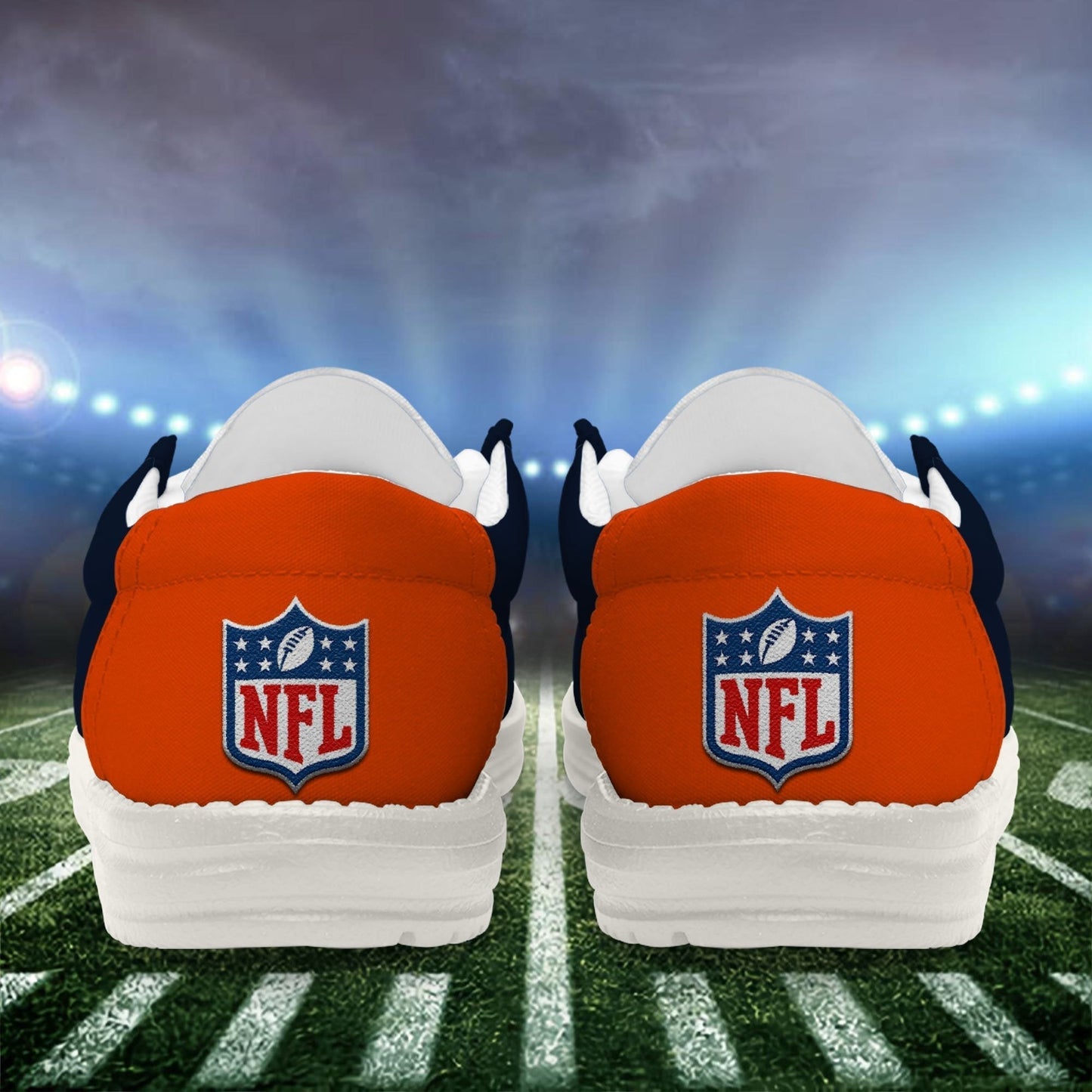 [SPECIAL OFFER] NEW CUSTOMIZED NFL26 CCB CHICAGO BEARS LOAFER SHOES
