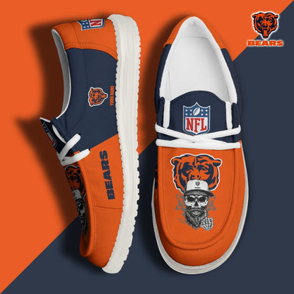 [SPECIAL OFFER] NEW CUSTOMIZED NFL26 CCB CHICAGO BEARS LOAFER SHOES