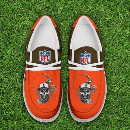 [SPECIAL OFFER] NEW CUSTOMIZED NFL29 CLB CLEVELAND BROWNS LOAFER SHOES