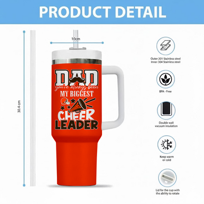 [SPECIAL OFFER] NEW CUSTOMIZED NFL29 CLB CLEVELAND BROWNS 40OZ TUMBLER