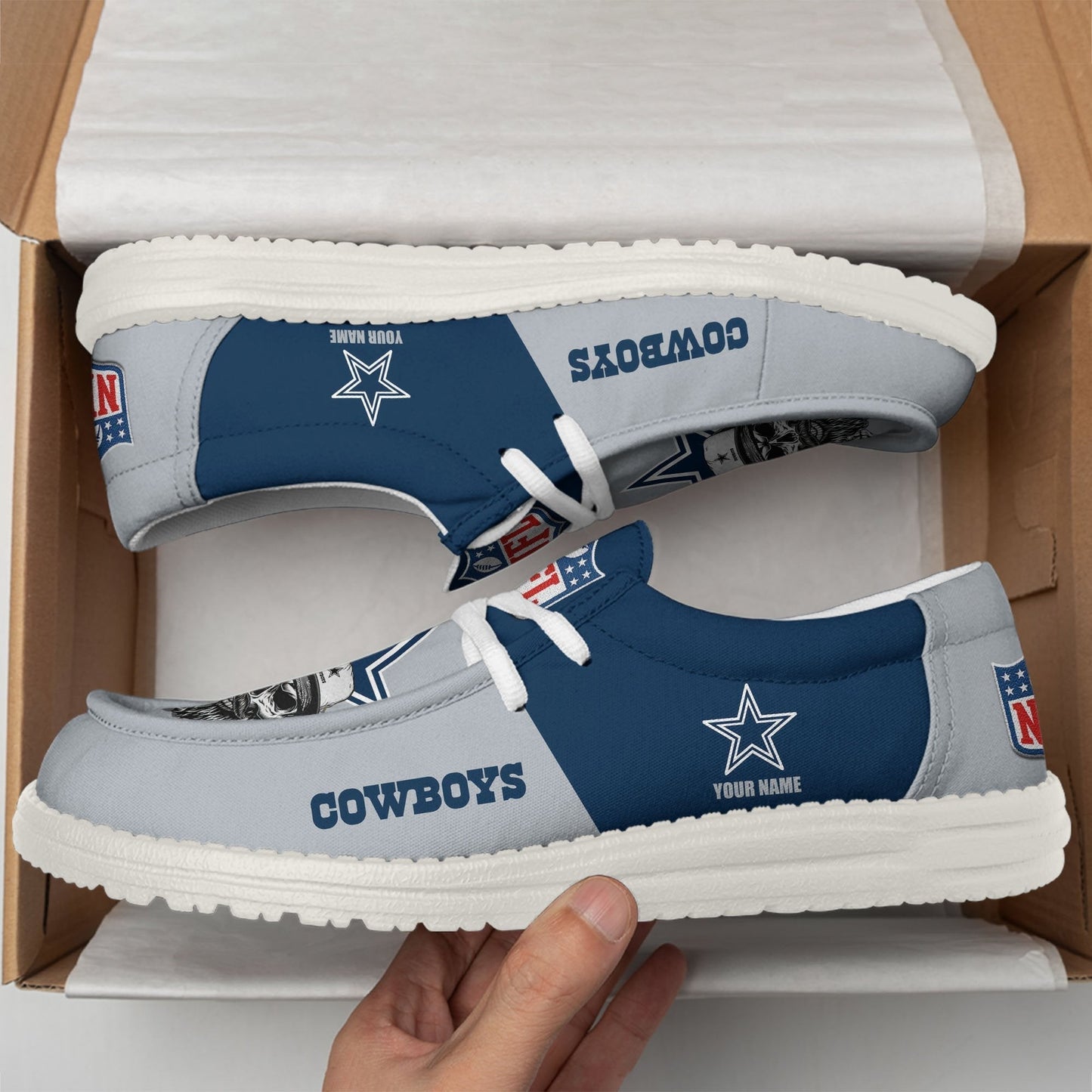 [SPECIAL OFFER] NEW CUSTOMIZED NFL21 DCB DALLAS COWBOYS LOAFER SHOES