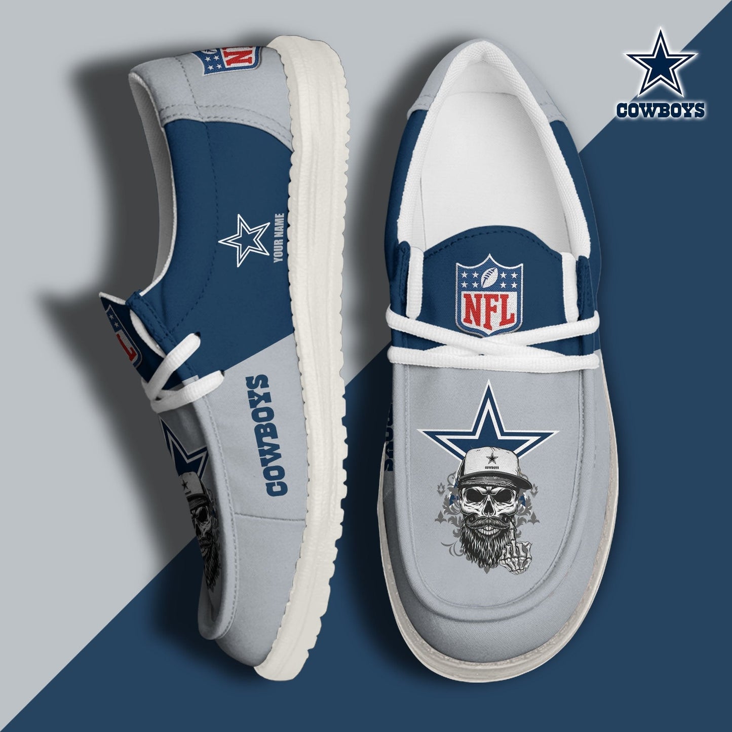[SPECIAL OFFER] NEW CUSTOMIZED NFL21 DCB DALLAS COWBOYS LOAFER SHOES