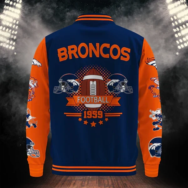 [SPECIAL OFFER] NEW CUSTOMIZED NFL13 DVB DENVER BRONCOS BASEBALL JACKET