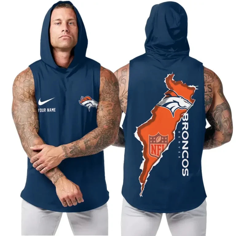 [SPECIAL OFFER] NEW CUSTOMIZED NFL13 DVB DENVER BRONCOS HOODED TANK TOP