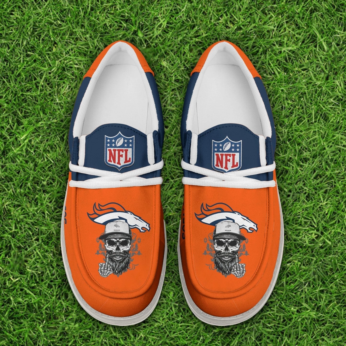 [SPECIAL OFFER] NEW CUSTOMIZED NFL13 DVB DENVER BRONCOS LOAFER SHOES